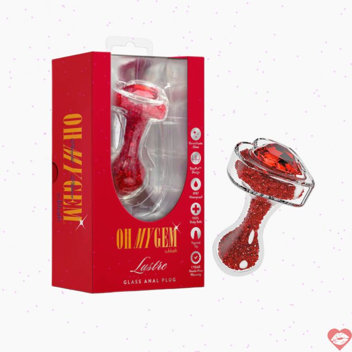 Oh My Gem Lustre Red Plug Hậu Môn Ruby Sang Tỏa Sáng 