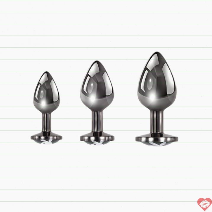 Playboy 3 Ways Butt Plug Set Huấn Luyện Hậu Môn An Toàn 