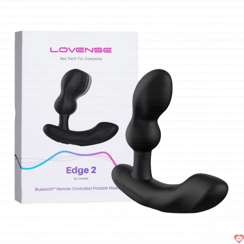 Máy massage tuyến tiền liệt Lovense Edge 2 điều khiển app thiết kế chữ L 