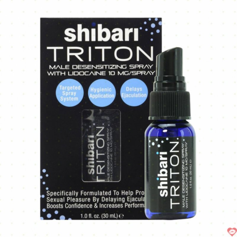 Chai xịt Mỹ Shibari Triton kéo dài thời gian an toàn chống xuất tinh sớm 