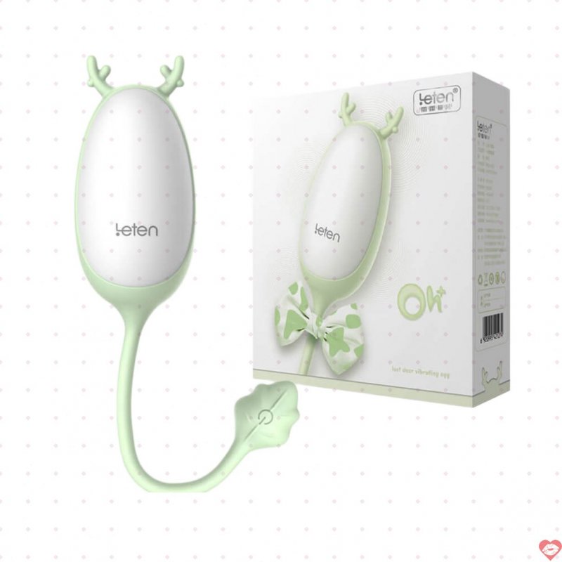 Trứng rung tình yêu Leten Cute Small Deer sừng hươu sạc USB thiết kế dễ thương 