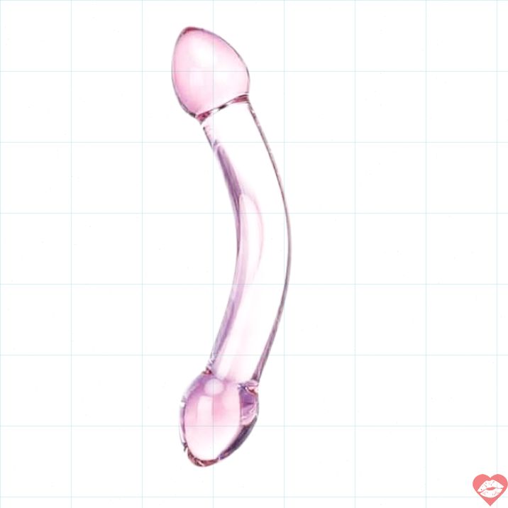 Stimulator kính 2 đầu hồng 19cm mịn màng sướng mê 