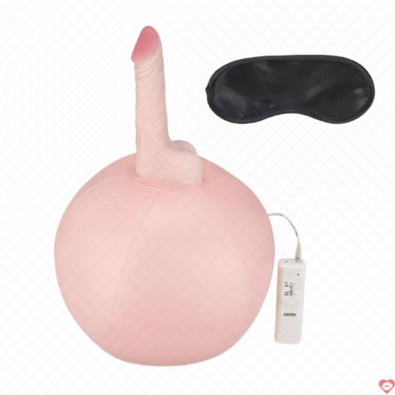 Dương vật giả bơm hơi silicon nhún trái bóng cao cấp 