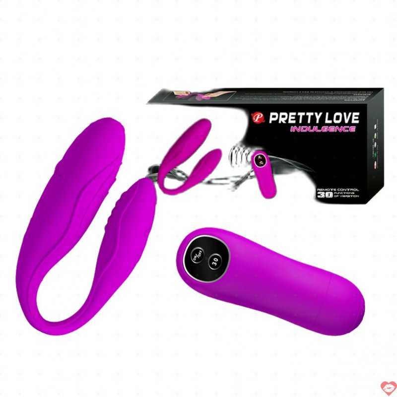 Trứng rung đôi Pretty Love Indulgence massage điểm G điều khiển 