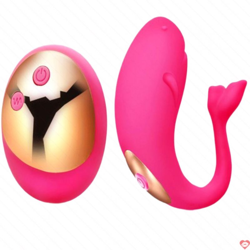 Trứng rung không dây cá heo điều khiển từ xa kích thích điểm G 
