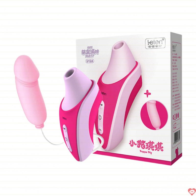 Máy bú mút đa chức năng Leten Peppa Pig 012A trứng rung kèm theo 