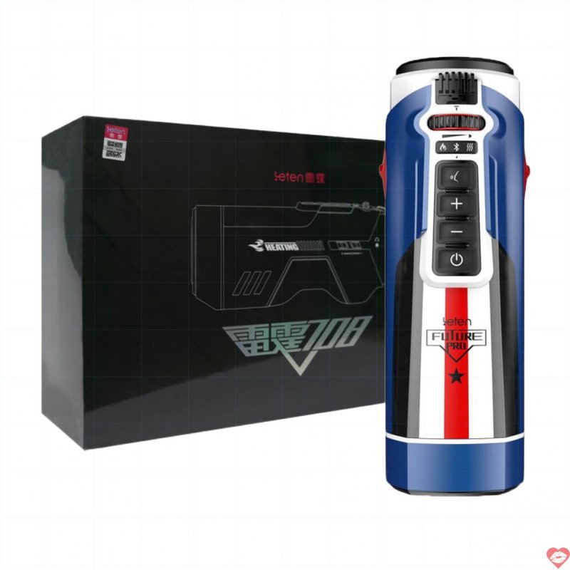 Âm đạo giả đa năng Leten Future Pro Blue thụt đa tần số rung tự động 