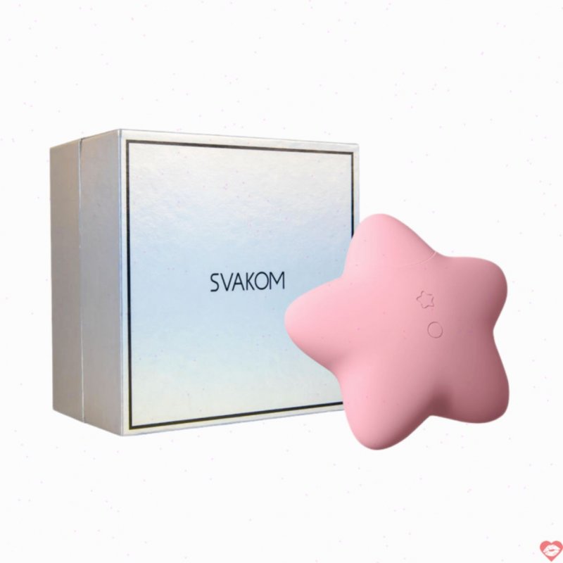 Máy Rung Bút Hút Svakom Peach Star Massage Kích Thích Đa Chế Độ 