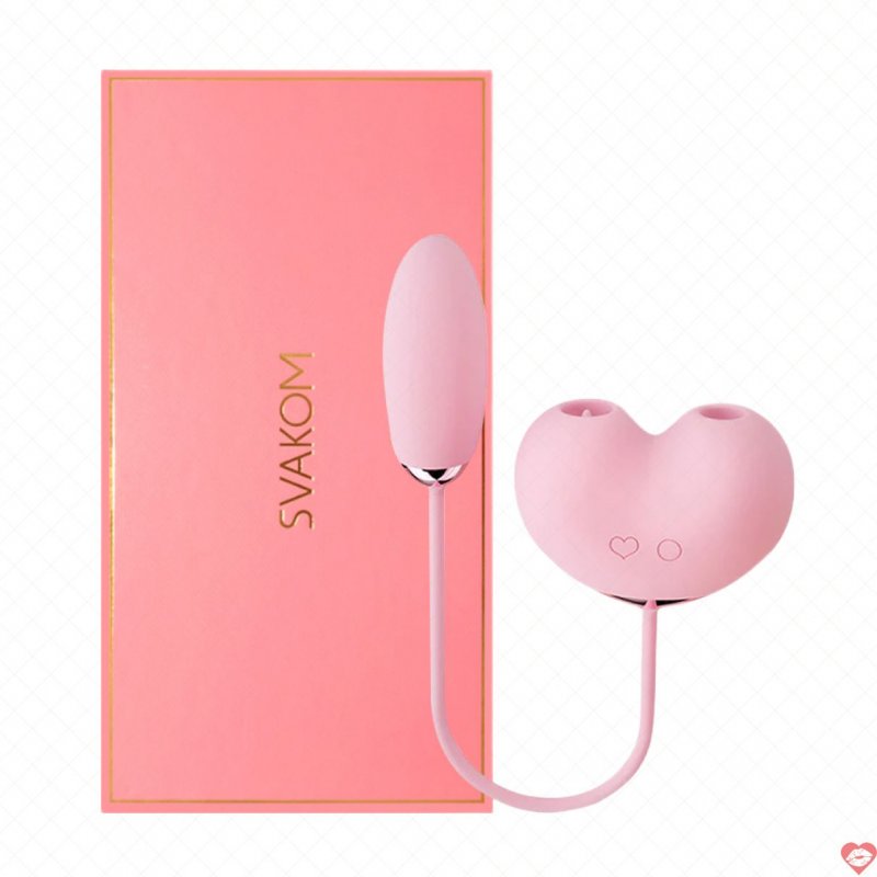 Máy bú mút 2 đầu Svakom Peach Dolphin rung lưỡi liếm 