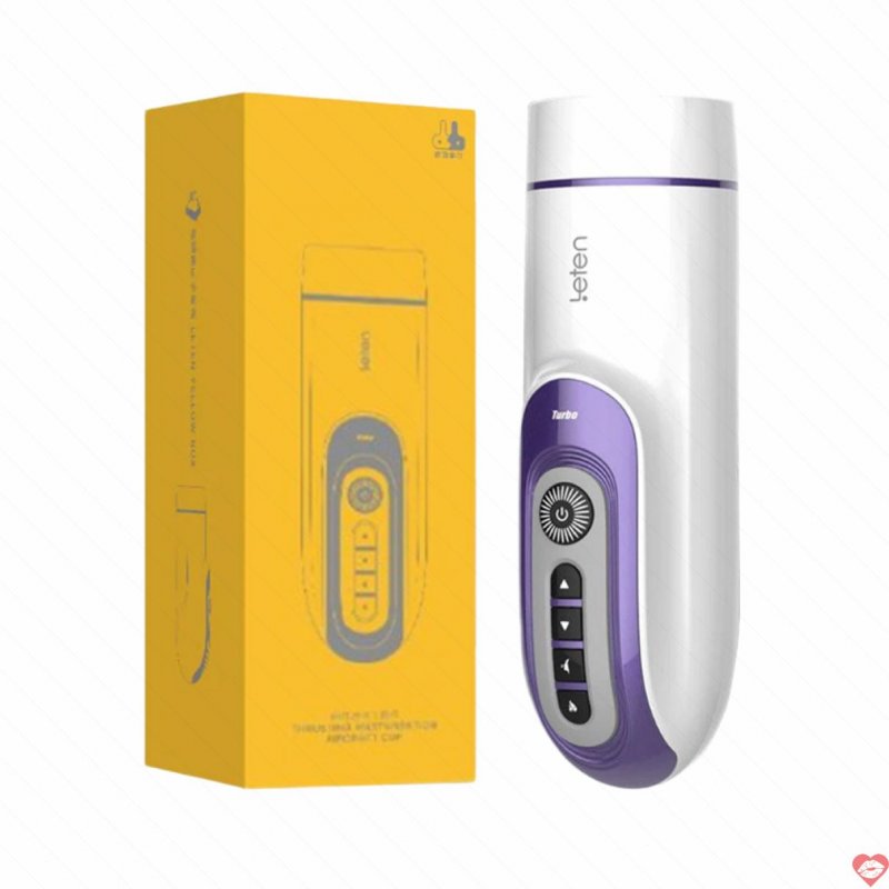 Âm đạo giả đa năng Leten Masturbation 10 chế độ rung nhiệt 40 độ 