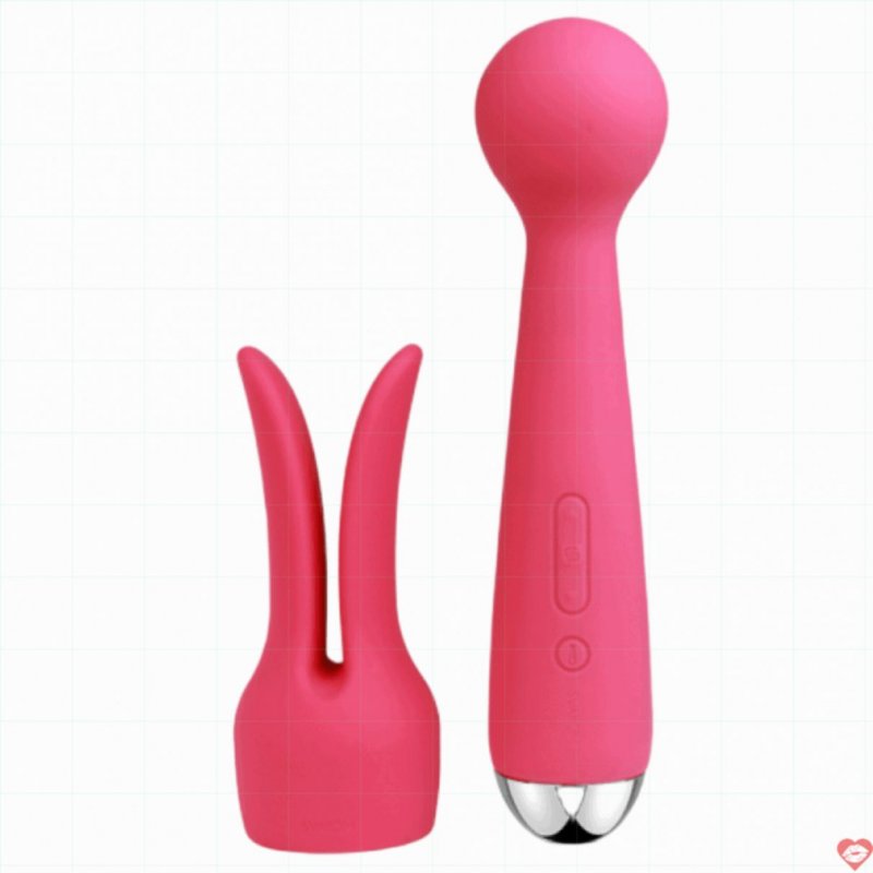 Chày rung tình yêu 2 in 1 Svakom Emma tai thỏ silicone cao cấp rung mạnh 
