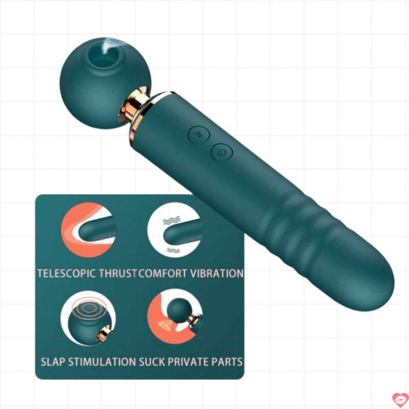 Chày rung tình yêu 3 in 1 thụt rung hút massage cực mạnh silicon 1005005081050331