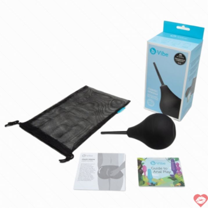 B-Vibe Enema Bulb Kit Làm Sạch Hậu Môn 