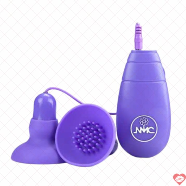 Nipple Clit Stimulator Tím Rung Điều Khiển Đôi Phê 