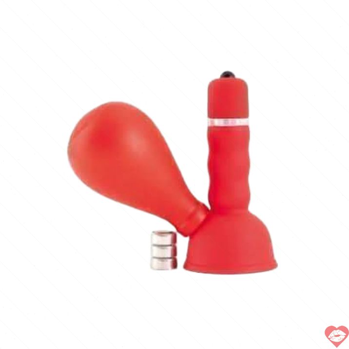 Vibro Toyfa Núm Vú Đỏ Đen Bơm Kích Thích Mãnh Liệt 