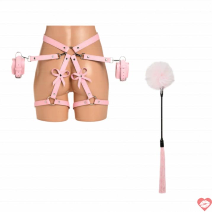 BDSM Bộ Hồng Dễ Thương Quyến Rũ Kích Thích Mạnh Mẽ 