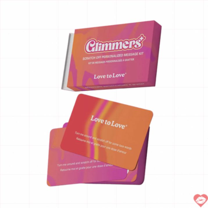 Glimmers Scratch Card Tình Yêu Cá Nhân Hóa Bất Ngờ Dễ Thương 