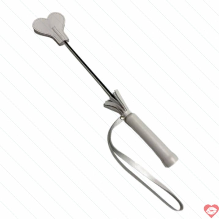 Thuổng Mini Tim Lông Arsenal 36cm Trắng Da Thật BDSM Mềm 