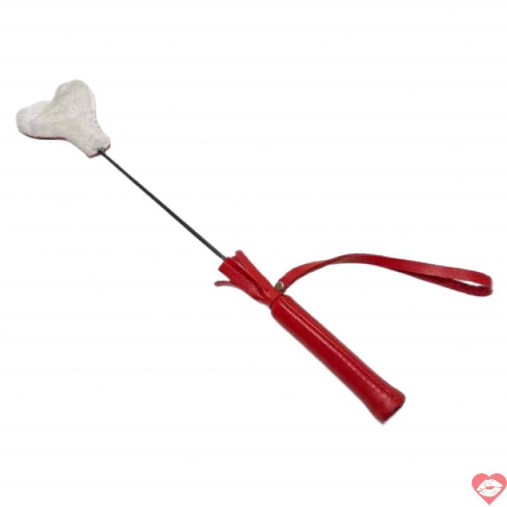 Stek BDSM Arsenal Tim Lông 36cm Đỏ Trắng Dễ Thương 