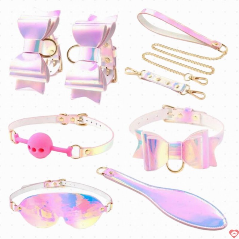 Bộ đồ chơi BDSM phát sáng gậy đánh móc tay khoá cổ mặt nạ bịt mắt 1005005767272378