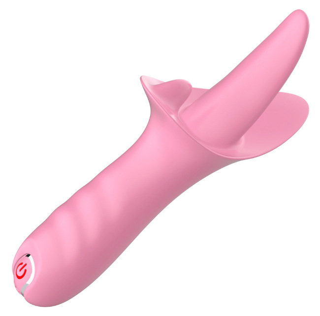 Lưỡi Liếm Tình Yêu 2 Nhánh Silicon Mềm Mại Massage Kích Thích Điểm G