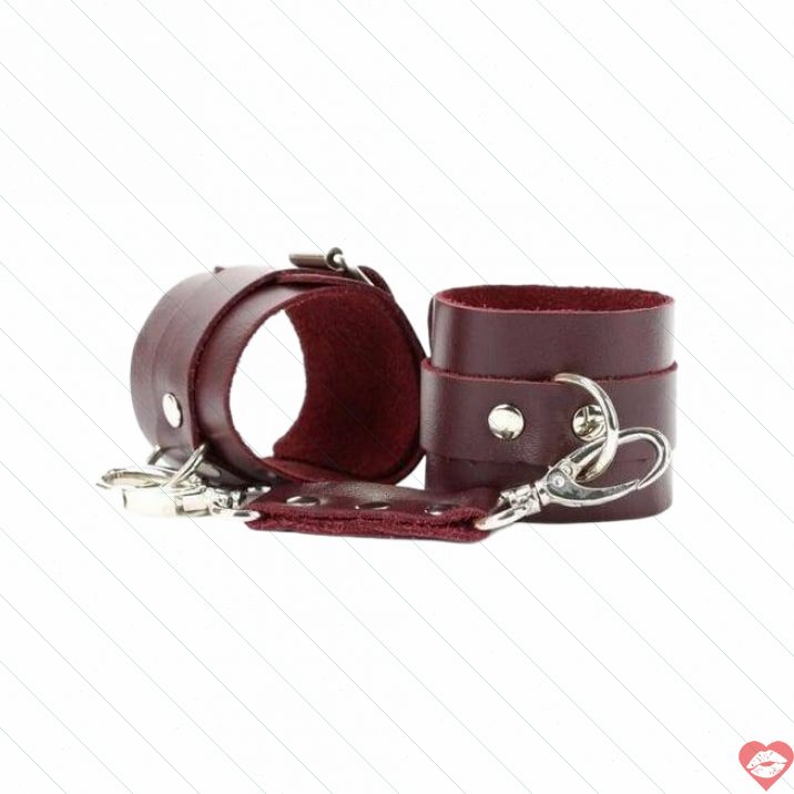 Còng Tay Lady's Arsenal Da Bordo BDSM Cao Cấp 