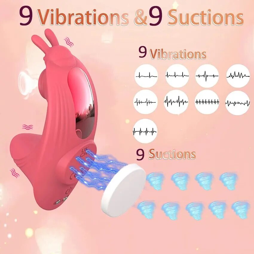 Máy massage gắn quần lót Love Spouse 2 đầu rung thổi app