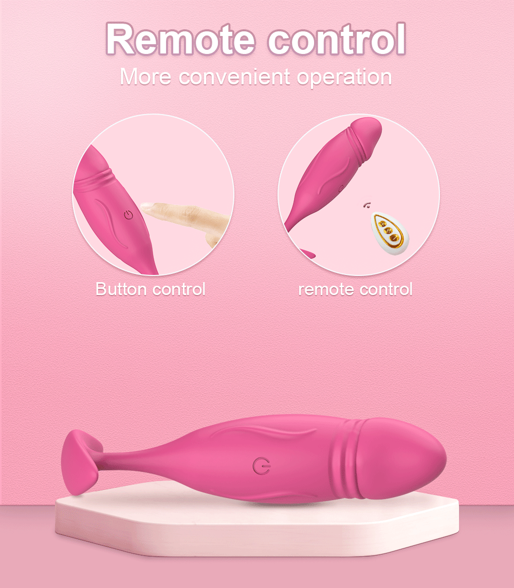 Trứng Rung Tình Yêu Hình Dương Vật Giả Massage Có Remote