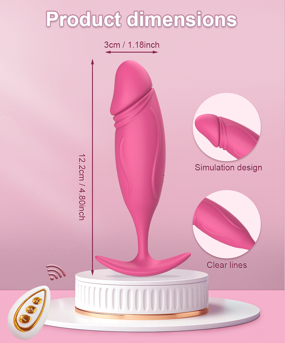Trứng Rung Tình Yêu Hình Dương Vật Giả Massage Có Remote