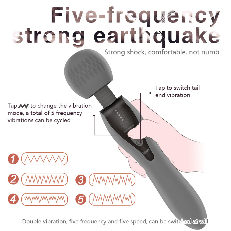 Chày rung cao cấp Gusdun AV 2 đầu rung xoay massage nữ