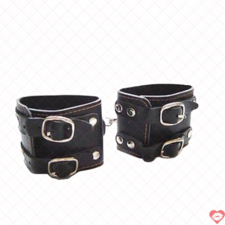 Piquant Còng Tay Đen 2 Dây Trói Buộc BDSM Huyền Bí Chặt 