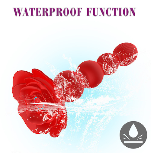 Que Rung Hậu Môn Hoa Hồng Chuỗi Có Điều Khiển Từ Xa Kích Thích