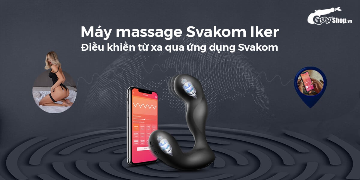 Máy massage hậu môn Svakom Iker JR điều khiển ứng dụng
