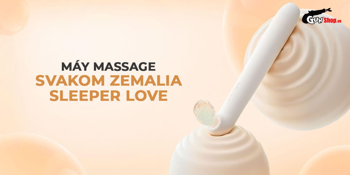 Máy massage Svakom Zemalia Love 2 đầu rung thụt bú