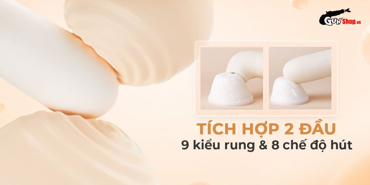 Máy massage Svakom Zemalia Love 2 đầu rung thụt bú