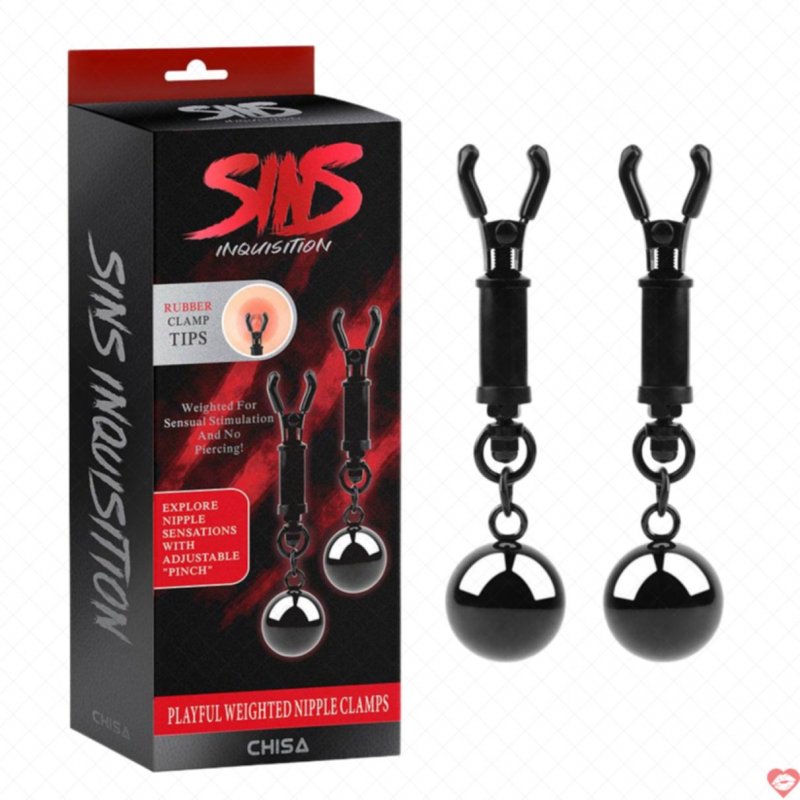Kẹp vú kích thích đầu ti Chisa Sins Inquisition Playful Weighted 