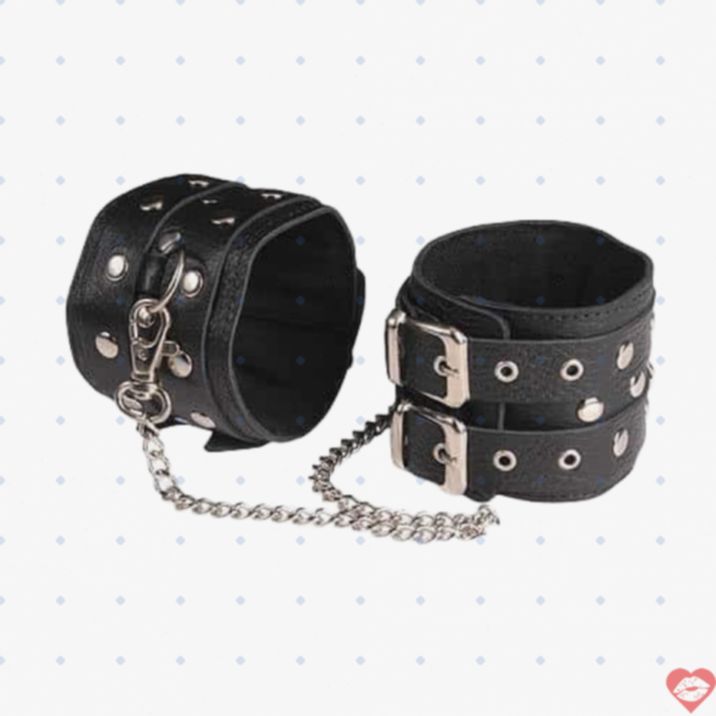Cùm Da Thật Đen BDSM Tay Chân Cao Cấp Đỉnh[shopkiss]​ 