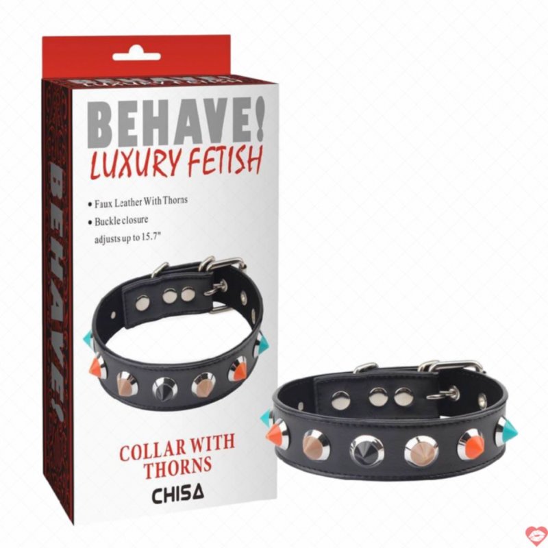 Vòng cổ gai Chisa Behave! Luxury Fetish tạo cảm giác kiểm soát BDSM 