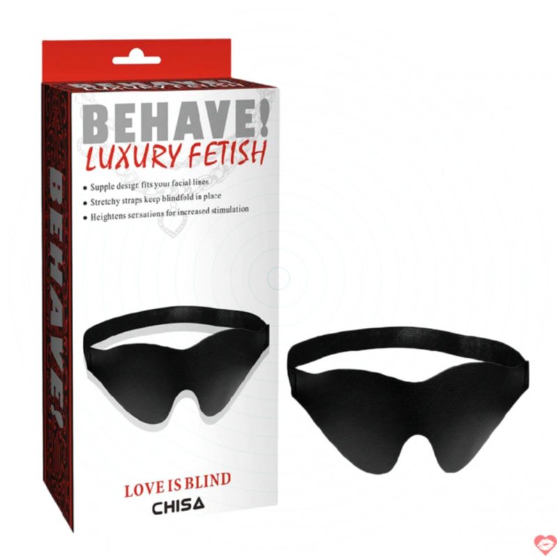 Bịt mắt BDSM Chisa Behave! cao cấp Luxury Fetish Love Is Blind 