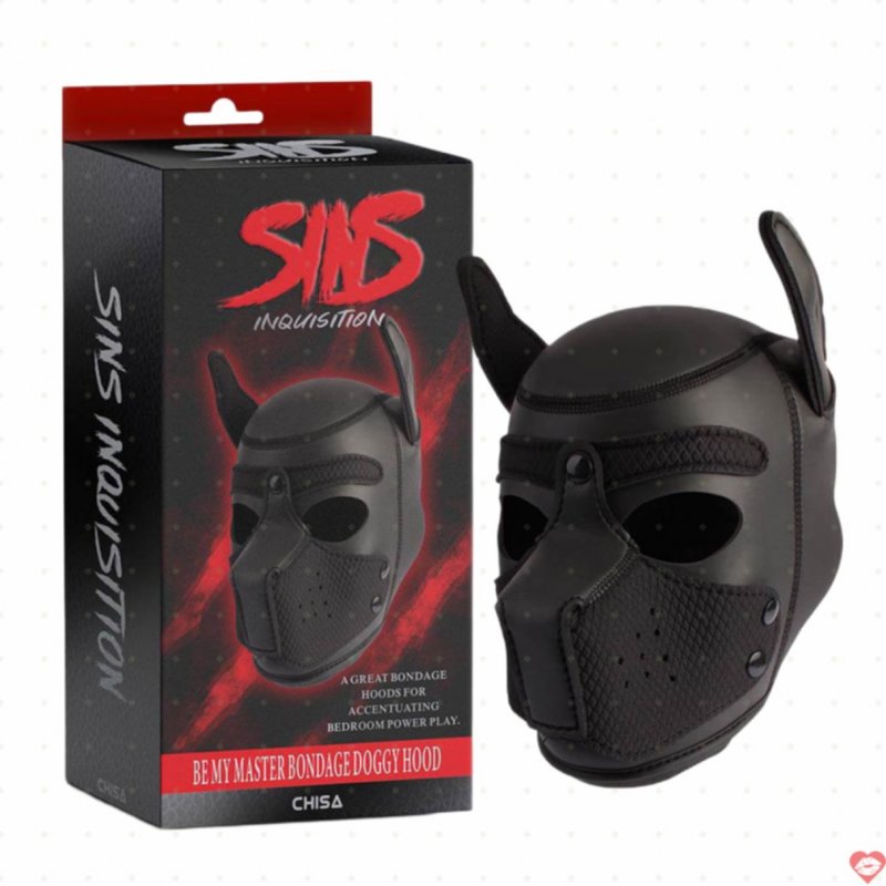 Mặt nạ BDSM Chisa Sins Inquisition PU thoáng khí cosplay độc đáo 