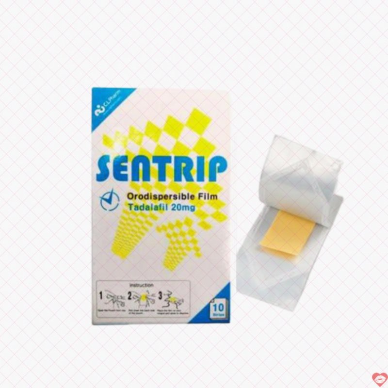 Tem ngậm Sentrip Korea tadalafil 20mg tăng cường sinh lý nam kéo dài 