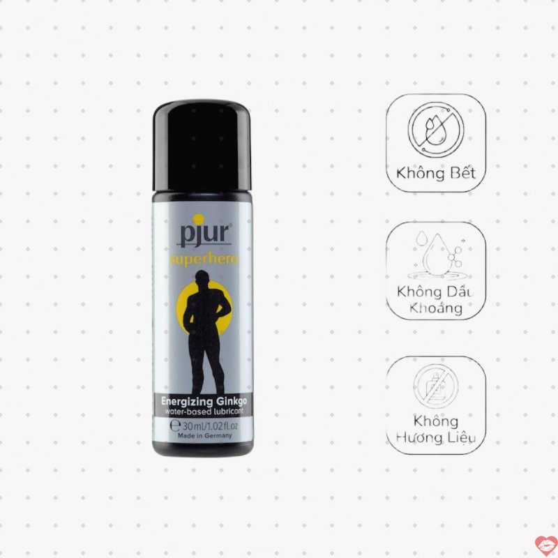 Gel bôi trơn Pjur Superhero tăng sinh lực nam chiết xuất bạch quả 