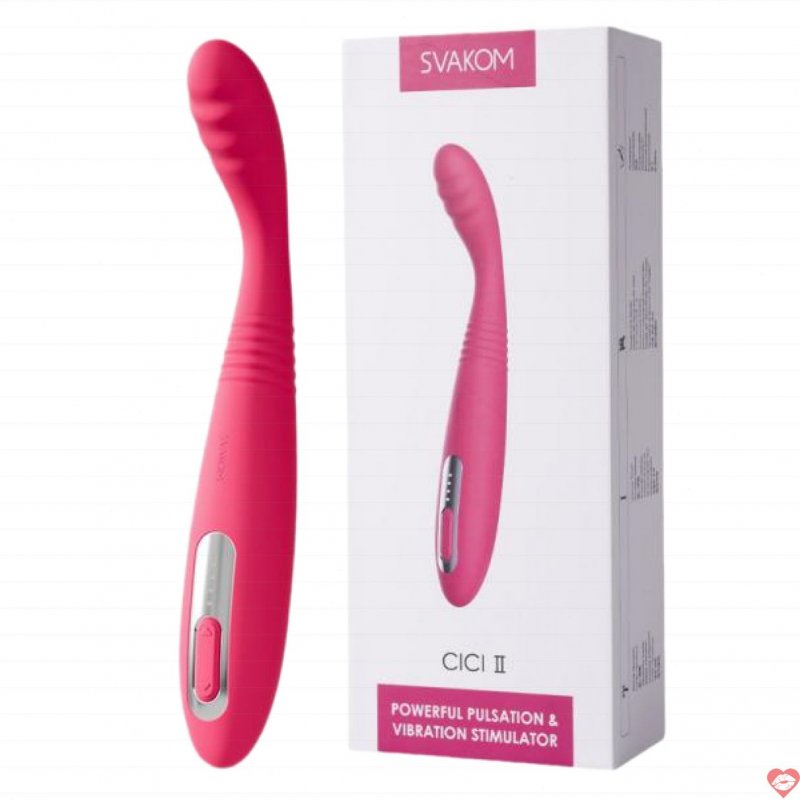 Máy rung thụt mini Svakom Cici II silicone mềm mịn massage điểm G pin sạc 