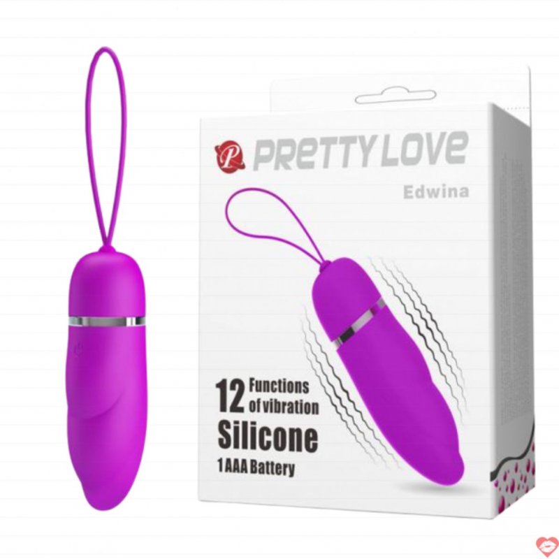 Trứng rung Pretty Love Edwina nhỏ gọn 12 chế độ rung dễ sử dụng 