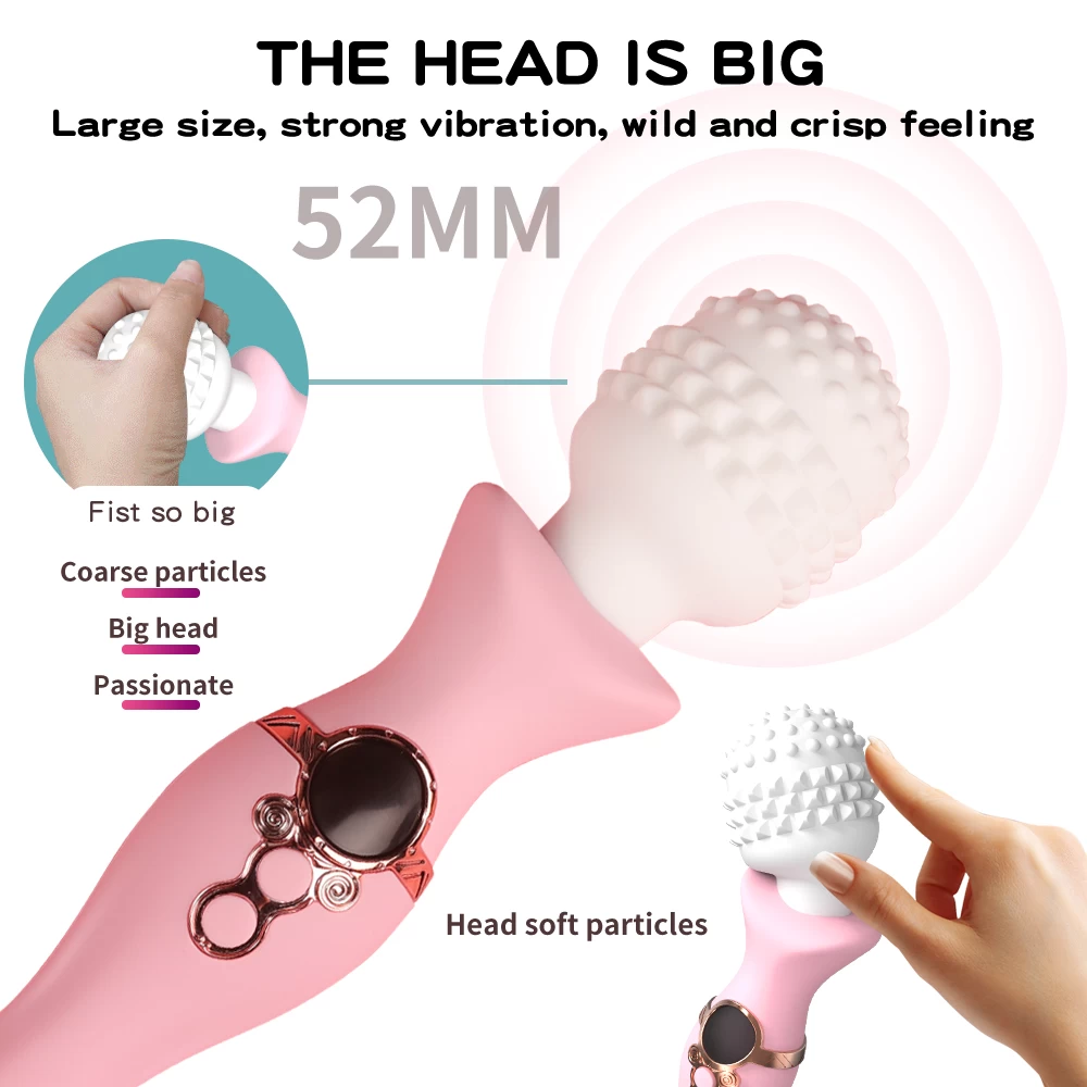 Chày rung 2 đầu Yeain Magic Wand silicon gai hoặc trơn