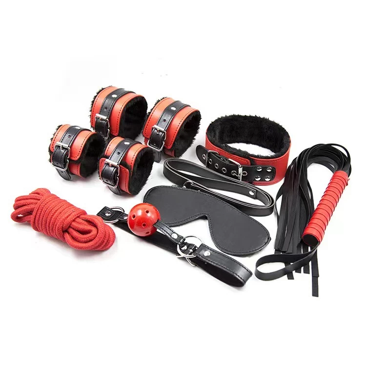 Yeain TZ-36 BDSM bondage 8 món đồ chơi bạo dâm da lông mềm mại kích thích