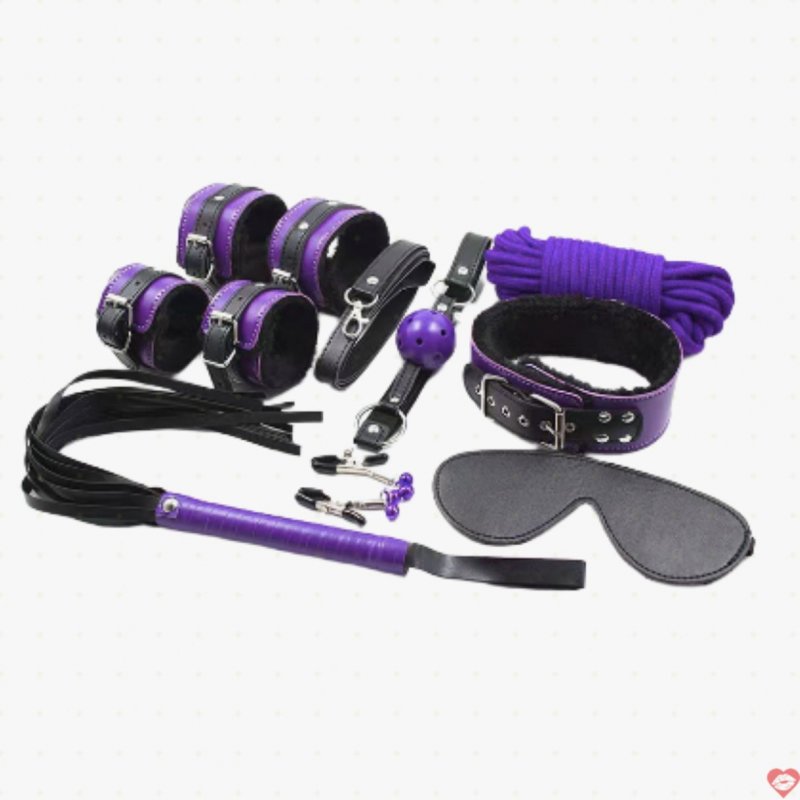 Yeain TZ-36 BDSM bondage 8 món đồ chơi bạo dâm da lông mềm mại kích thích 