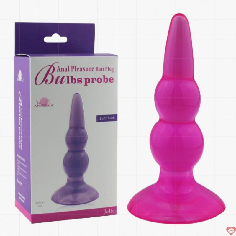 Đồ chơi hậu môn Aphrodisia Bulbs probe silicone mềm mại an toàn 