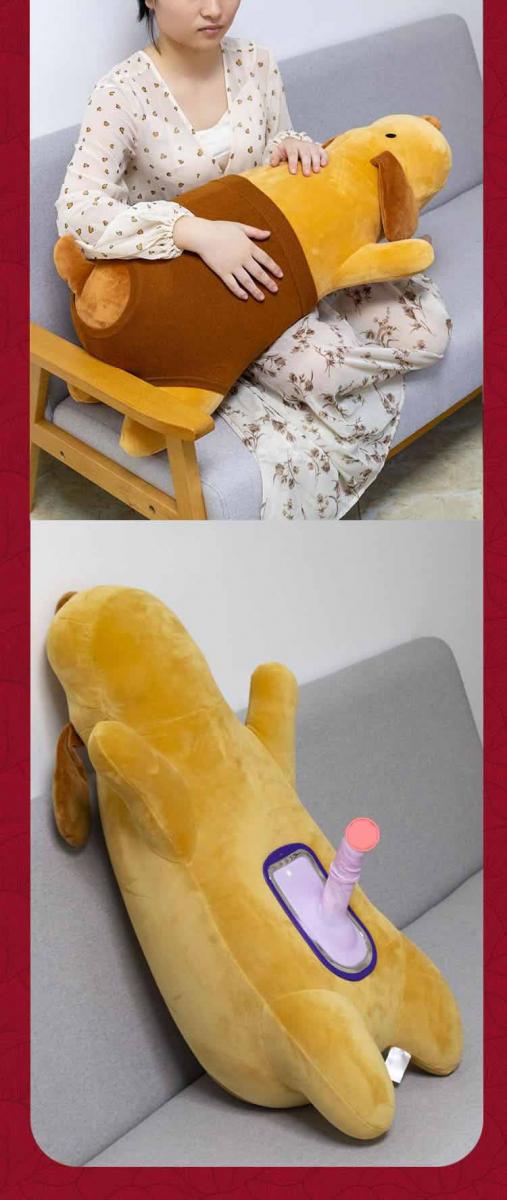 Dương vật giả gấu bông silicon y tế rung thụt thời gian dùng lâu tiện lợi