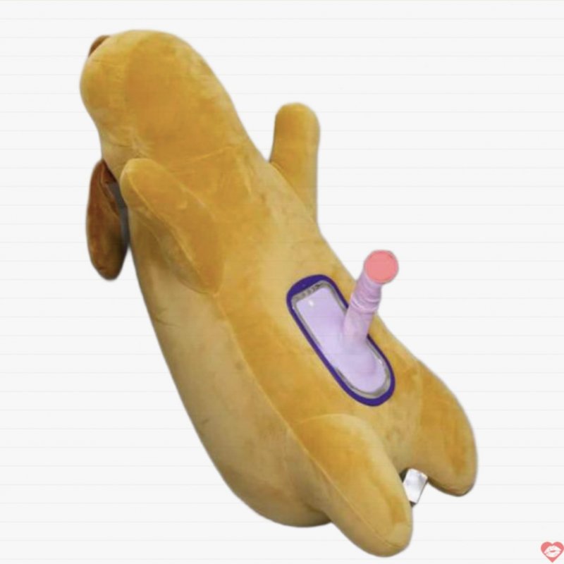 Dương vật giả gấu bông silicon y tế rung thụt thời gian dùng lâu tiện lợi 